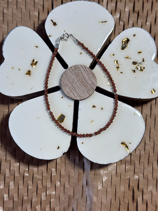 Bratara din Goldstone si Argint - Mayris Gems