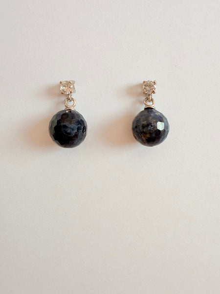 Cercei Argint Safir