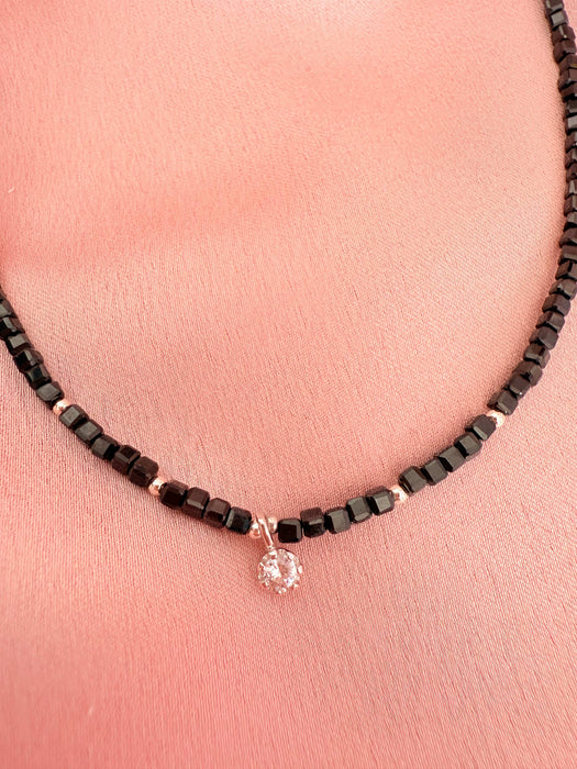 Colier din Spinel si Pandativ Argint