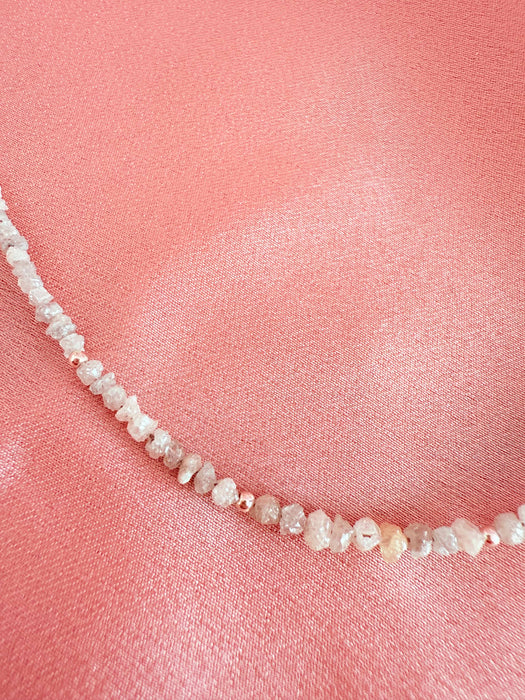 Colier din Diamant Brut cu Argint