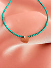Colier din Turquoise cu Pandativ Inima