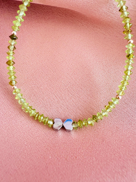 Bratara din Peridot si Hematit