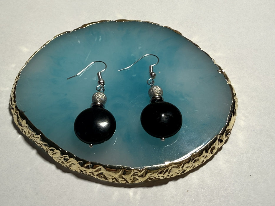 Cercei Onix Negru - Mayris Gems